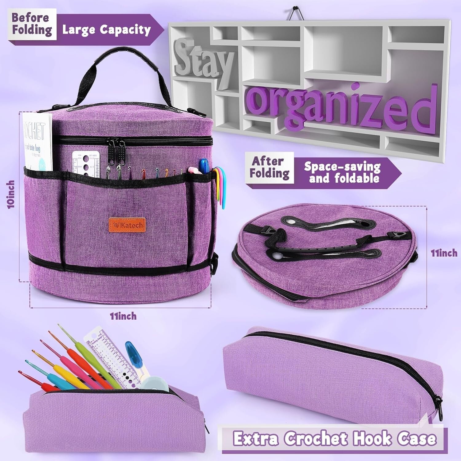 All-in-One Beginner Crochet Kit for Adults and Kids - Complete Crochet Supplies