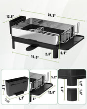 Load image into Gallery viewer, 1-Tier Compact Dish Drainer with Utensil and Cup Holders for Kitchen Counters