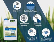 Load image into Gallery viewer, Lazer Blue Fertilizer Marking Dye - 1 Gallon Liquid for Accurate Applications
