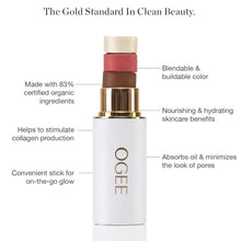 Load image into Gallery viewer, Certified Organic Bronzer, Blush, and Highlighter Sticks - Sheer Finish Trio
