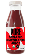 Load image into Gallery viewer, Natural Organic Pomegranate Juice - 12 Glass Bottles of 8.4 Oz Each, Gluten-Free