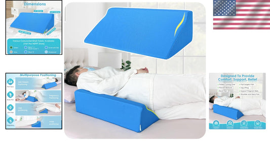 Triangular Incline Pillows for Back & Leg Support - Ideal for Bedridden Patients