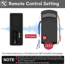 Load image into Gallery viewer, Versatile Ceiling Fan Remote Control Kit - 10 Device Support &amp; Dimming Functions