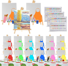 Load image into Gallery viewer, Deluxe 410-Piece Painting Supplies Set - Brushes, Paints &amp; Easels Included