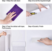 Load image into Gallery viewer, Large Coverage Self-Adhesive White Wallpaper - 15.7" x 39.4 Ft for Home Makeover