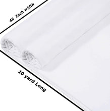 Load image into Gallery viewer, Premium 10 Yard Cotton Muslin Fabric - Bleached White, 48" Wide for DIY Projects