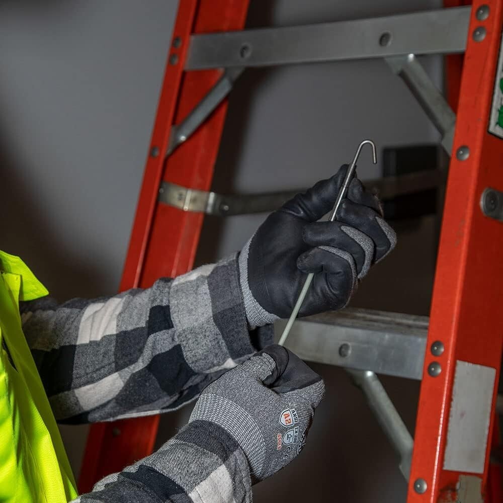 40-Foot Glow-in-the-Dark Fiberglass Fish Tape with Nylon Tip and Steel Connector