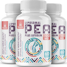 Load image into Gallery viewer, Advanced Liposomal Palmitoylethanolamide + Luteolin - 180 GMO-Free Softgels