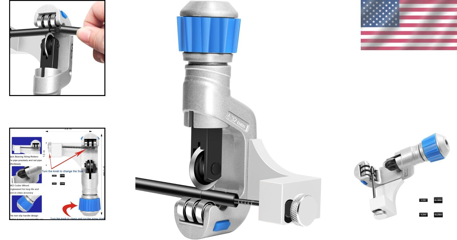 Efficient Archery Arrow Cutter for Carbon and Fiberglass with Compact Design