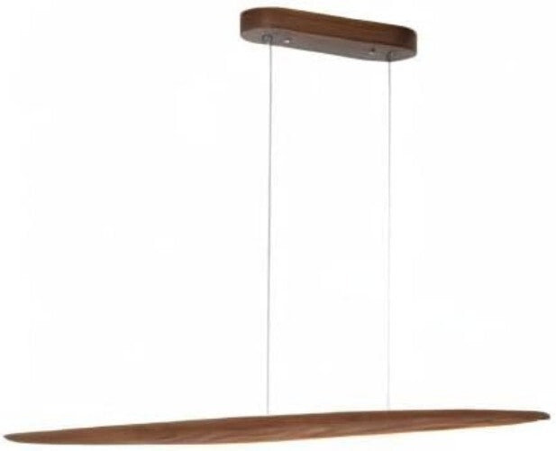 Energy-Saving 51" Real Wood Pendant Light for Stylish Dining and Kitchen Spaces