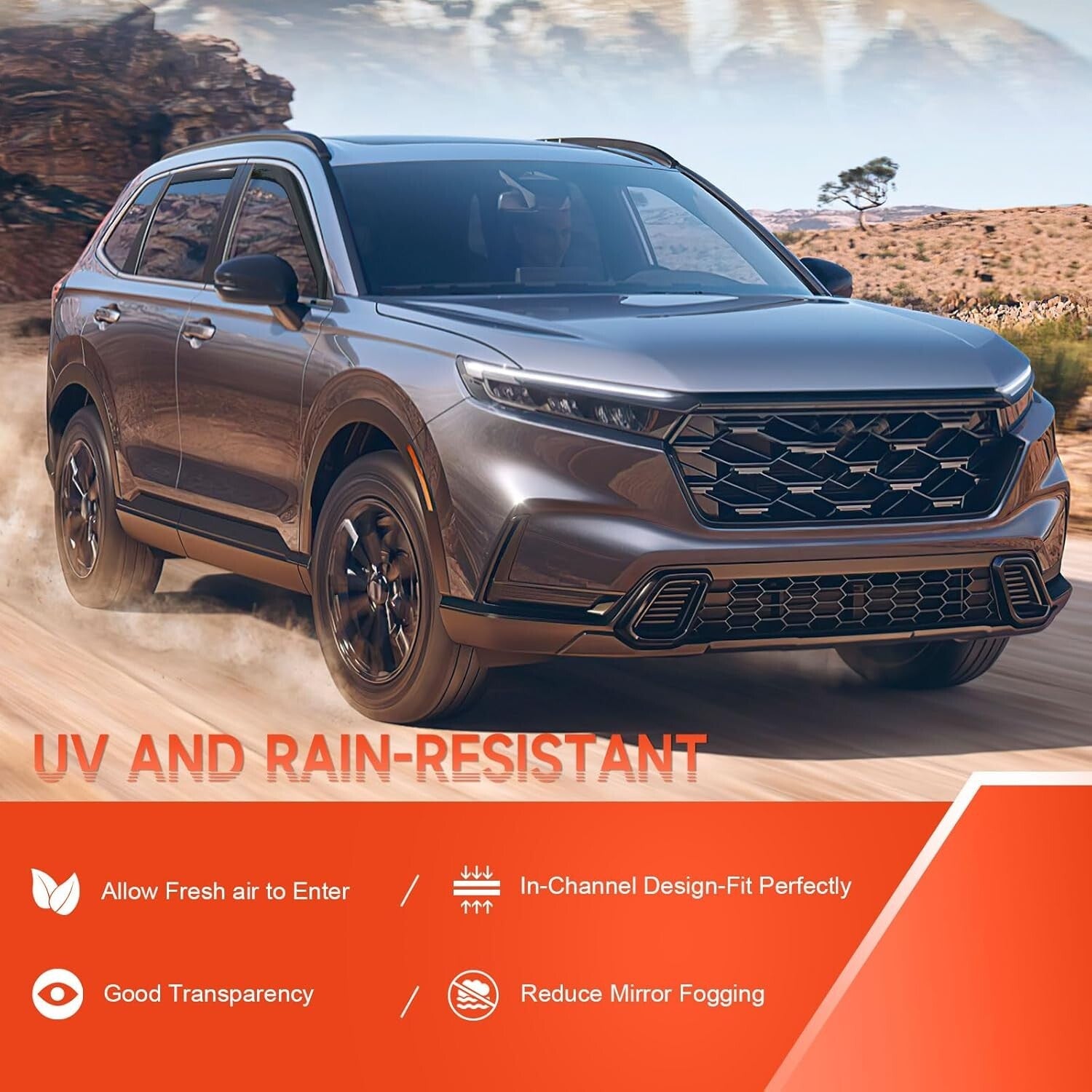 Aerodynamic Window Deflectors for 2023-2024 Honda CR-V EX Sport Touring Models