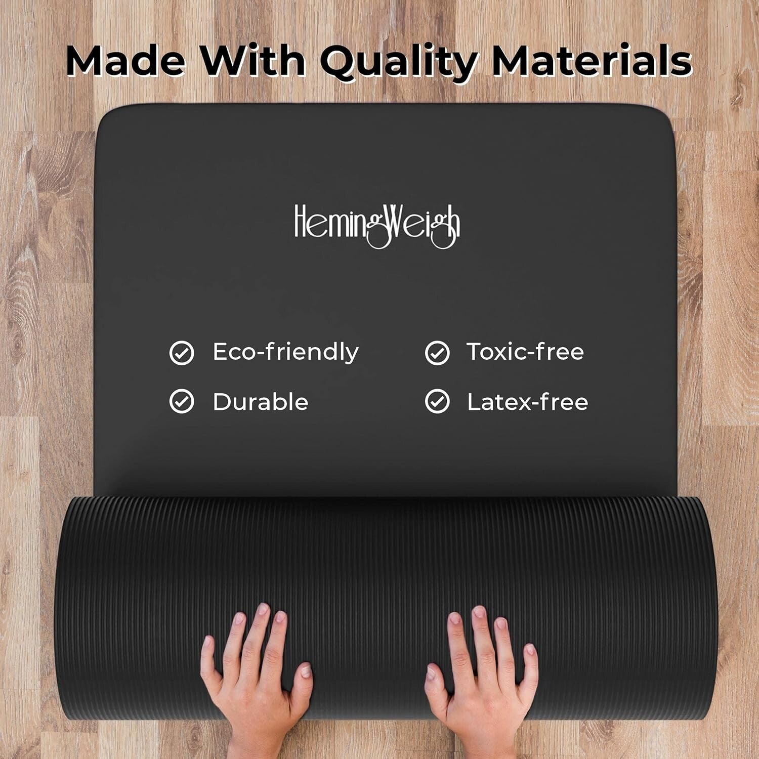 Eco-Friendly 70"L x 23"W Non-Slip Yoga Mat - Perfect for Indoor & Outdoor Use