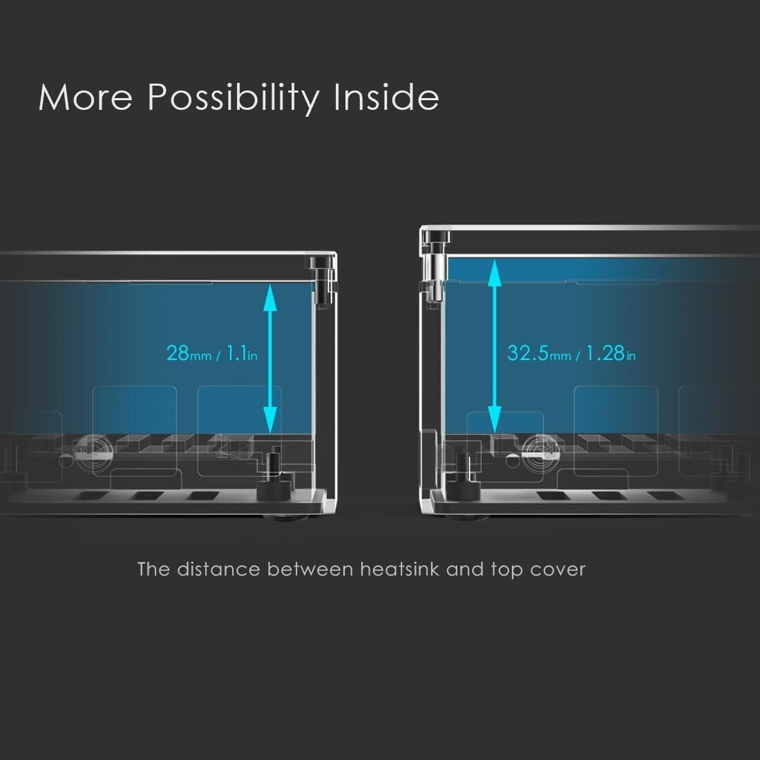 Compact Aluminum Raspberry Pi 5 Case - Silent Cooling with Silicone Thermal Pads