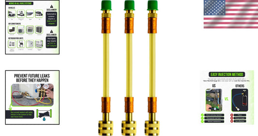 All-in-One AC Leak Sealer | 3-Pack for Home & Car Systems | Safe & Effective