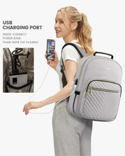 Load image into Gallery viewer, Durable Travel Backpack for Women - 17-Inch Laptop Compartment &amp; Comfy Straps
