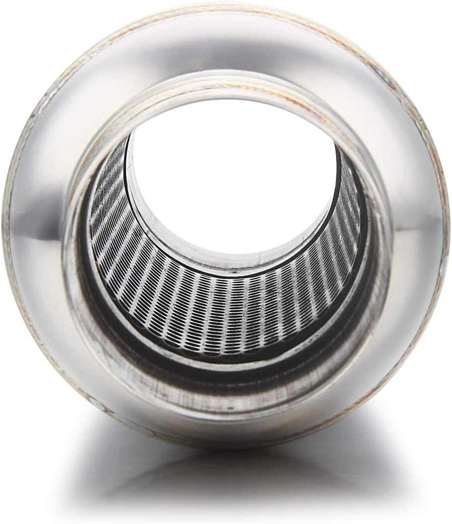 2.5" Inlet & Outlet Stainless Steel Resonator Muffler - Deep Tone Performance