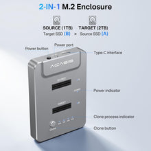 Load image into Gallery viewer, Portable ACASIS M.2 Duplicator - 8TB SSD Cloner with Super Speed Data Transfer
