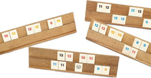 Load image into Gallery viewer, Travel-Friendly Rummikub Vintage Game: 106 Tiles &amp; Wooden Organizer Box