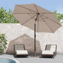 Load image into Gallery viewer, Waterproof 9FT Outdoor Umbrella with Wind Vent and Crank Lift for Backyards