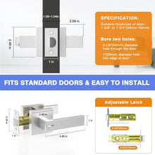 Load image into Gallery viewer, Premium 6-Pack Zinc Alloy Door Levers with Satin Nickel Finish | Easy Install