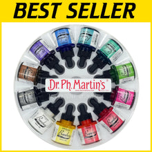 Load image into Gallery viewer, Premium Bombay India Ink Set - 1.0 oz Bottles, Perfect for Watercolor Techniques