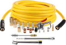 Load image into Gallery viewer, 19-Piece Air Compressor Accessories Kit with 25FT Hybrid Hose &amp; Clean-Up Tools