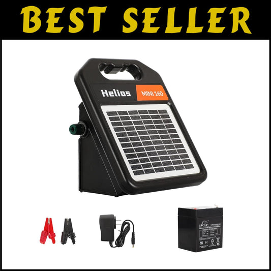 Reliable 10-Mile Solar Electric Fence Energizer - Perfect for Livestock Security