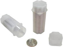 Load image into Gallery viewer, Ergonomic 100-Pack Coin Tubes with Snap-Tight Lids for Easy Viewing &amp; Stacking