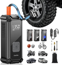 Load image into Gallery viewer, Fast Charging 9000mAh Cordless Tire Inflator with 5 Accessories and Storage Bag