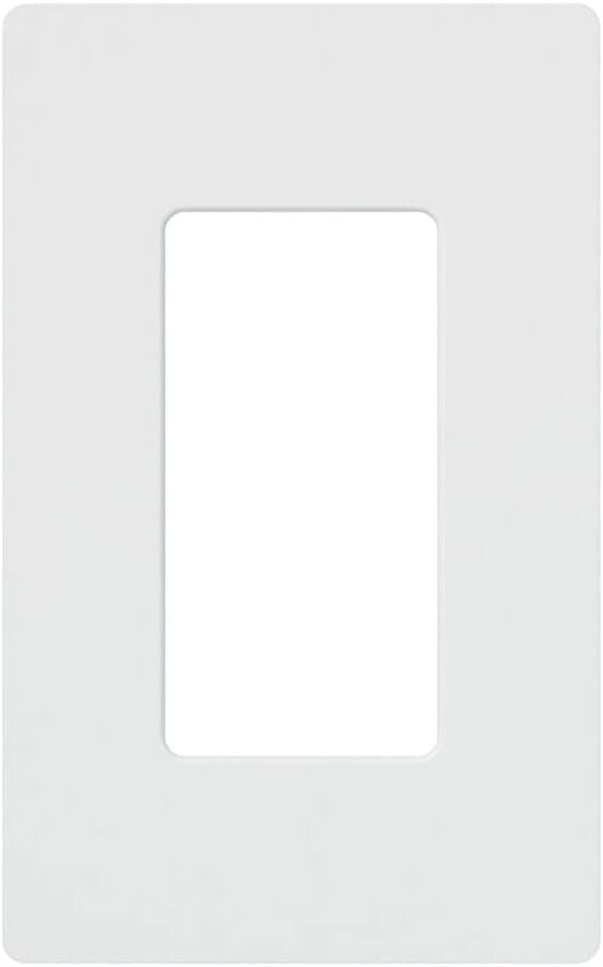 20-Pack Glossy White Decorator Switch Cover Plates - Quick Snap-On Installation