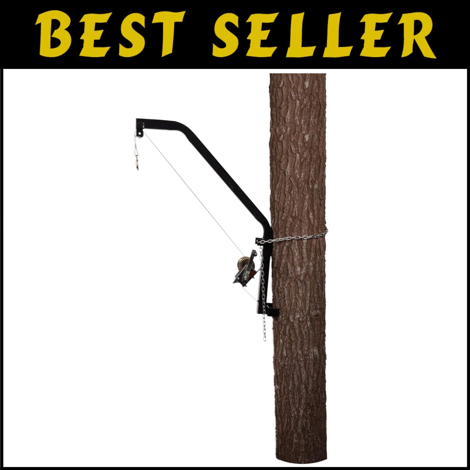 Secure 300 lb Capacity Hanging Hoist for Hunters - Steel Design, Easy Setup