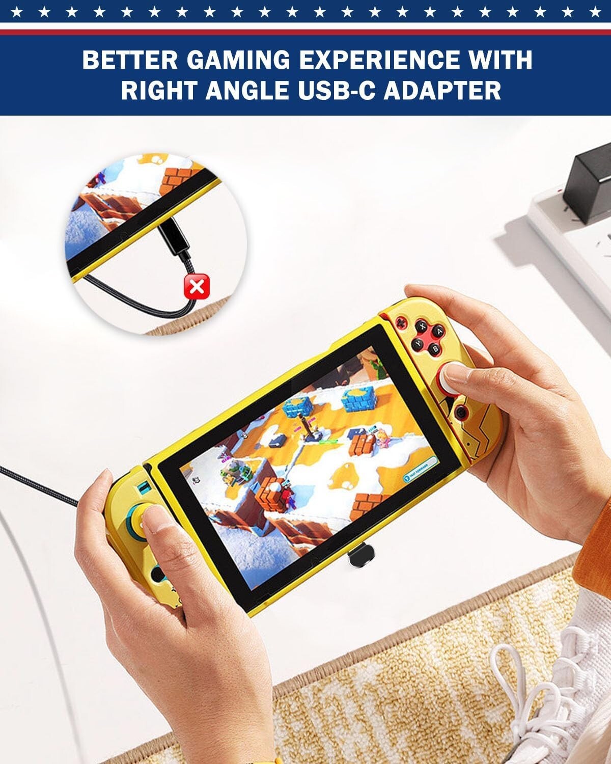 90° Right Angle USB C Adapter 40Gbps - Ideal for Gaming & Mobile Devices (20 ...