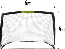 Load image into Gallery viewer, Durable Pop Up Soccer Goals - Compact Folding Nets for Indoor &amp; Outdoor Use