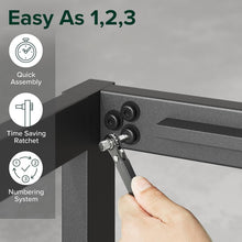 Load image into Gallery viewer, Paul Twin Metal and Bamboo Bed Frame - Easy Assembly, Stylish Under-Bed Storage