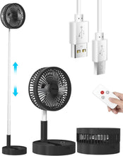 Load image into Gallery viewer, Super Quiet Telescopic Desk/Stand Fan - 7200mAh Battery &amp; 4 Speed Settings