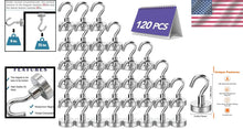 Load image into Gallery viewer, Industrial Grade Magnetic Hooks - 30LB Hold Strength, Set of 120 for All Needs