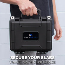 Load image into Gallery viewer, Heavy-Duty Crushproof Card Storage Box for 150 Top Loader Cards or 40 Slabs