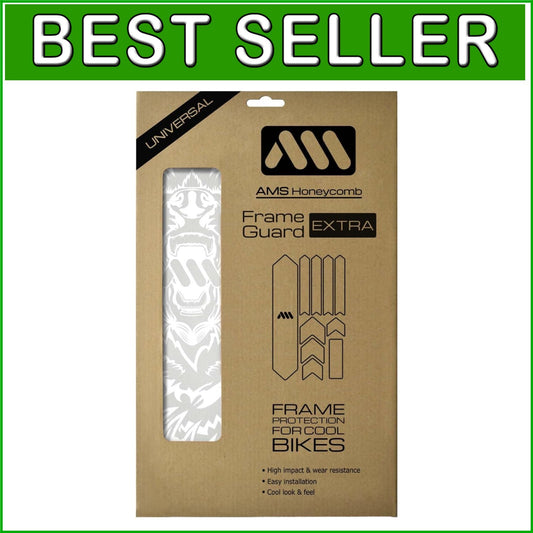 Durable Honeycomb PVC Bike Frame Guard - Universal Fit for Adult Mountain Bikes