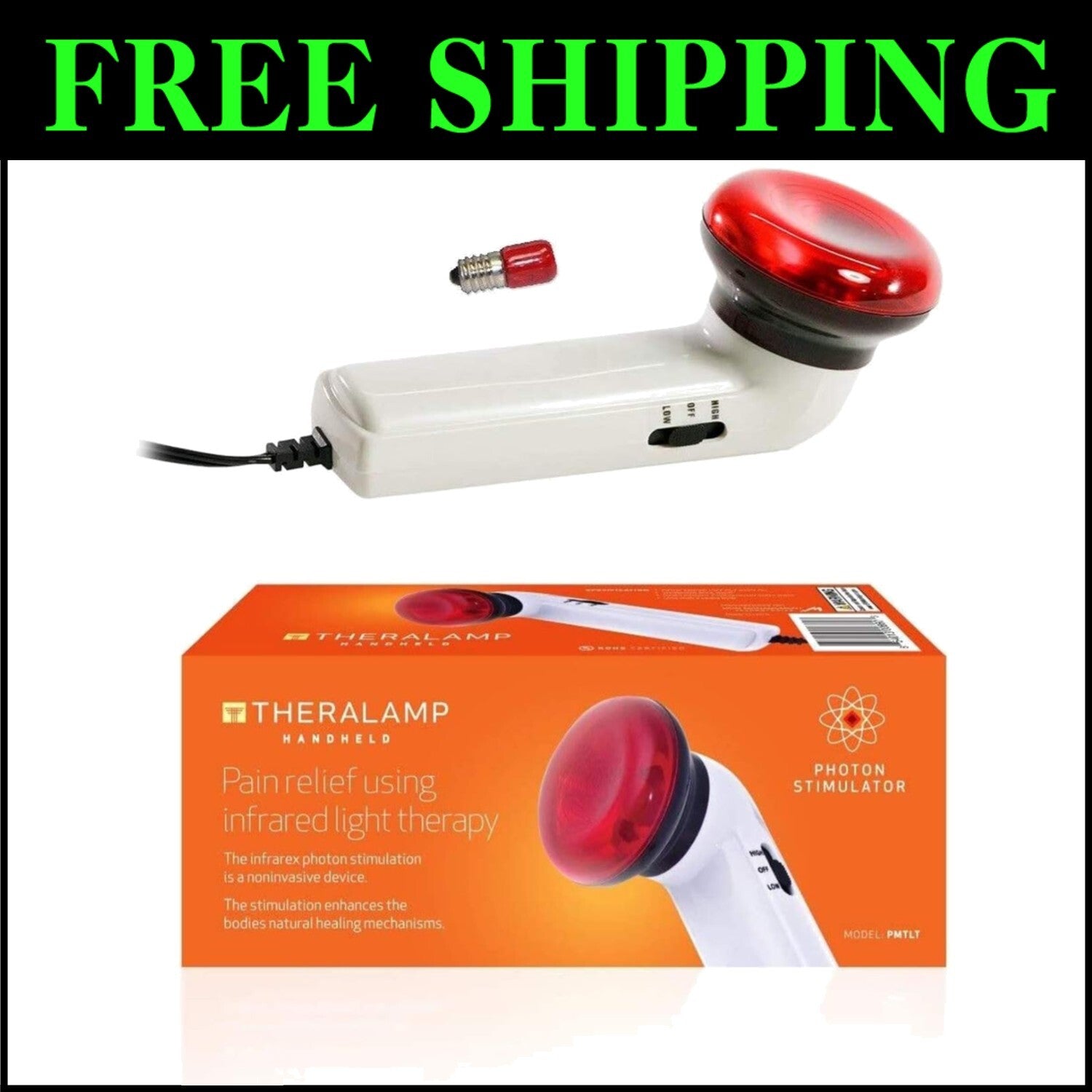 Versatile Infrared Heating Wand - Safe Red Light Therapy for Muscle Recovery
