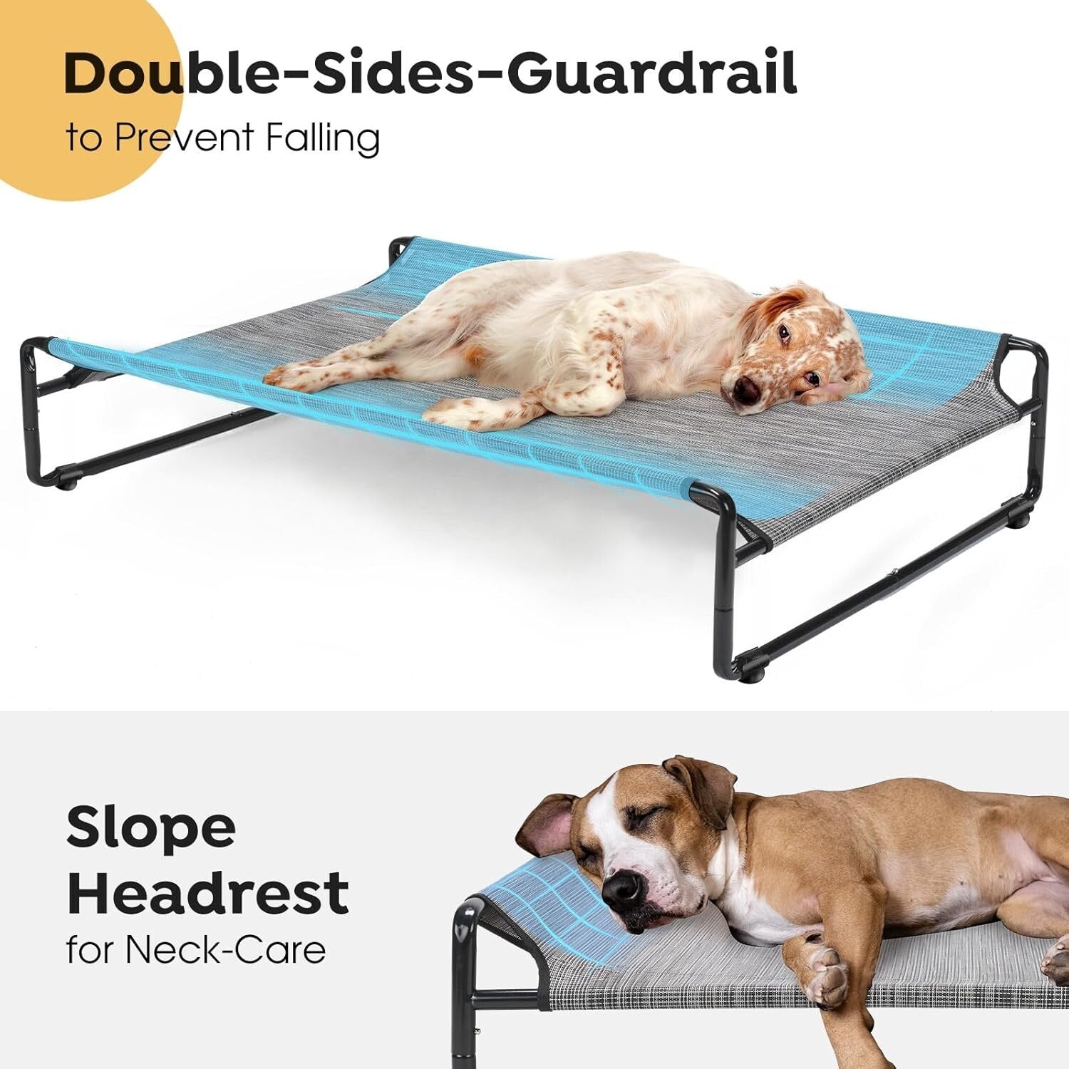 Durable Portable Dog Hammock Bed with Breathable Mesh - Ideal for Large Dogs