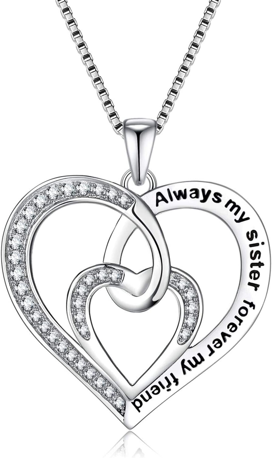 Timeless Sterling Silver Mother & Son Heart Pendant - Perfect for Any Occasion