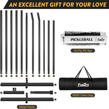 Load image into Gallery viewer, Outdoor Pickleball Net Set: 22FT Portable with Carry Bag &amp; Tear-Resistant Design