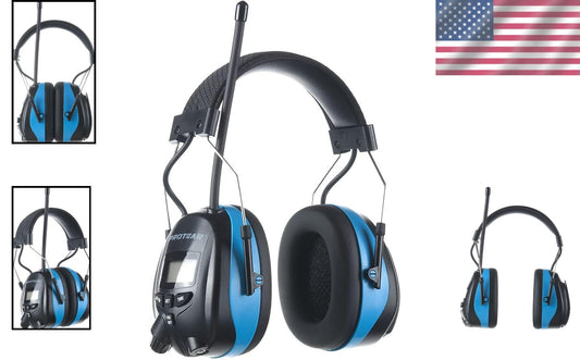 Noise Reduction Ear Muffs with Digital Radio - Ideal for Work & Outdoor Use