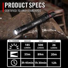 Load image into Gallery viewer, Versatile 500 Lumen Rechargeable Twist Focus Penlight - Ideal for Professionals