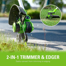 Load image into Gallery viewer, All-in-One 24V Lawn Care Combo: 12” String Trimmer and Blower with Accessories