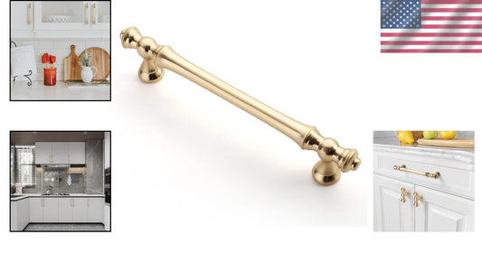Durable 30-Pack 5-Inch Brushed Brass Pulls - Perfect for Cabinets & Drawers
