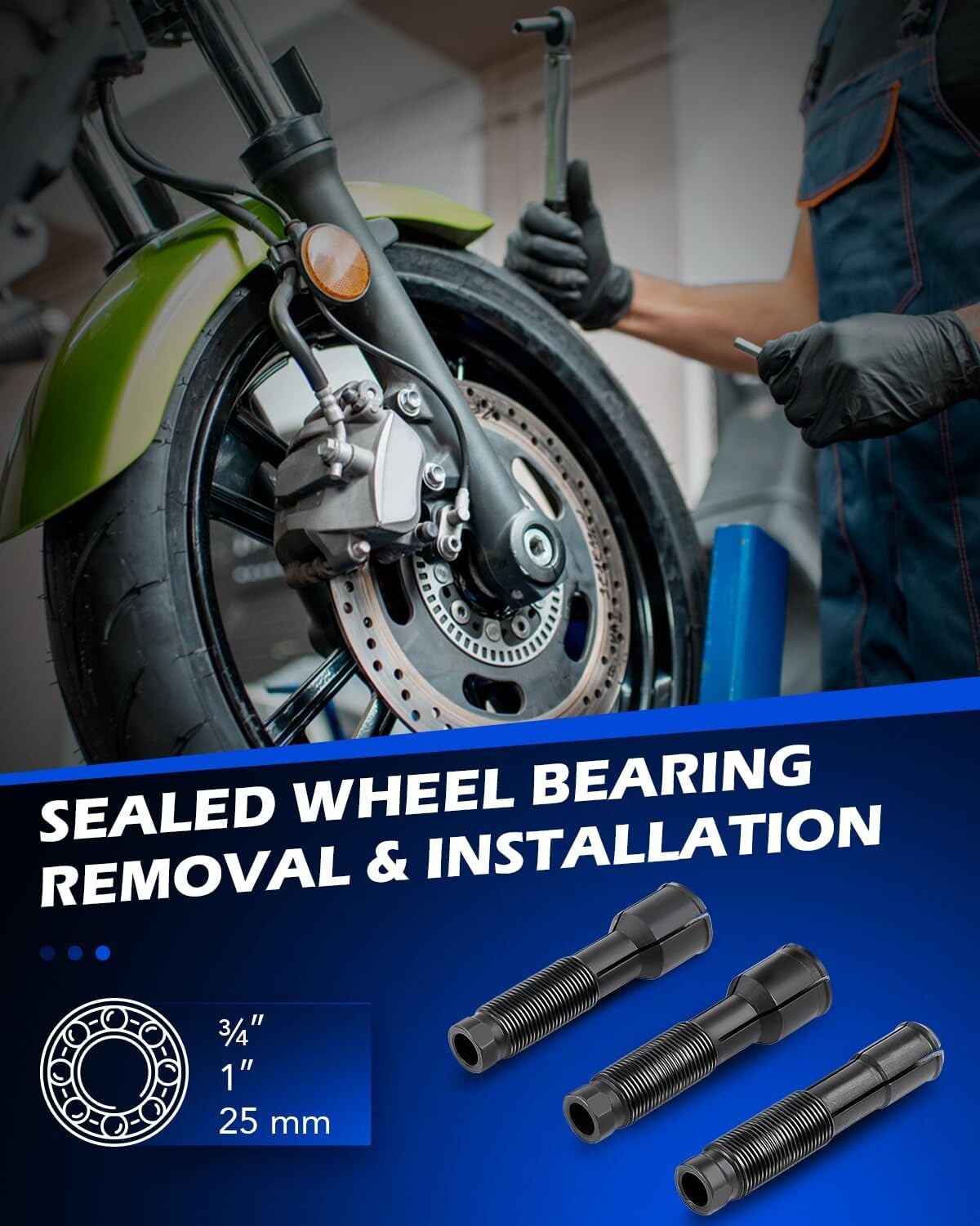 Complete Wheel Bearing Maintenance Kit for Harley Davidson Motorcycles 2000-2020