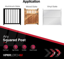 Load image into Gallery viewer, Weather-Resistant ViperX2 Gate Latch - Keyed Alike for Vinyl, Wood &amp; Metal