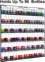 Load image into Gallery viewer, Sturdy 6-Tier Metal Nail Polish and Essential Oils Organizer - Fits 108 Bottles