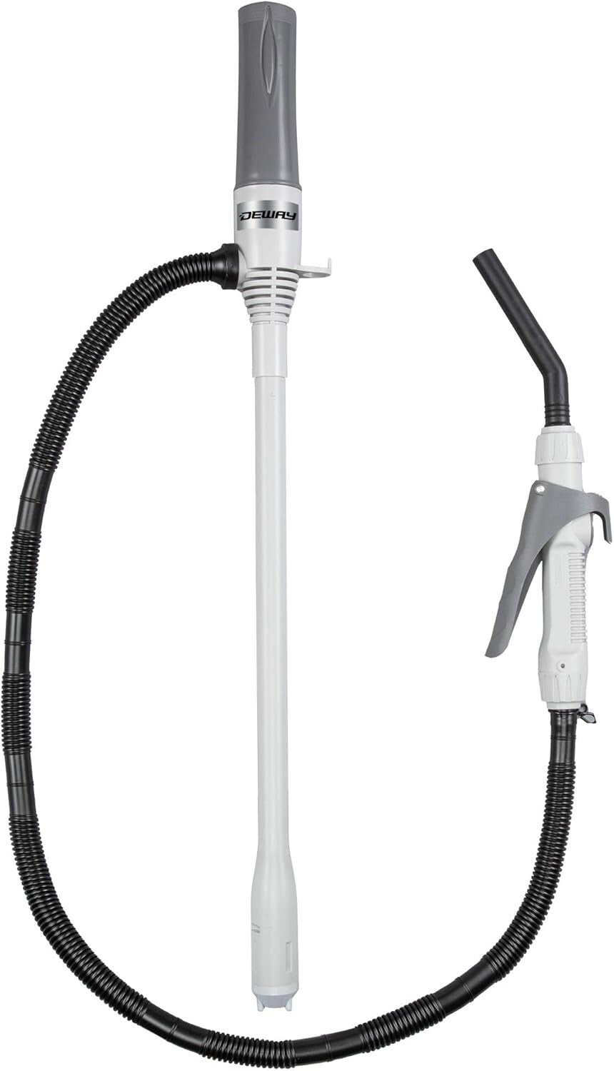 D Battery Powered Fuel Transfer Pump – Fast 2.4 Gallons Per Minute with Nozzle